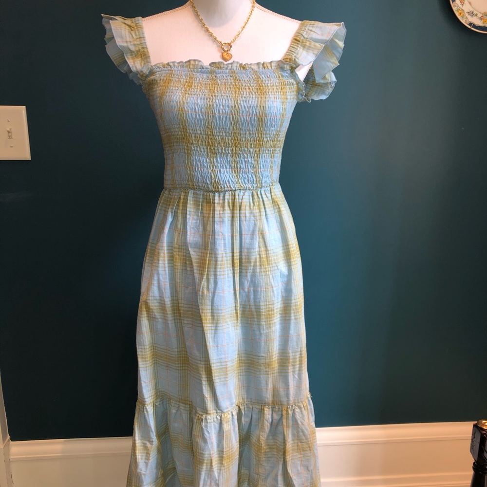 Blue and green sundress size S
